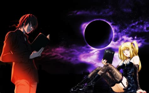 Death Note Light Yagami and Misa Amane Wallpaper by ryu17v on DeviantArt