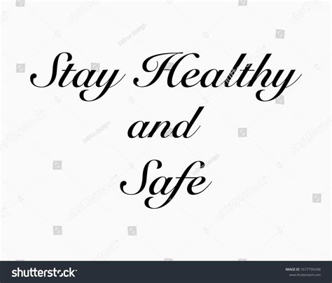 Vector Quotes Stay Healthy Safe Motivational Stock Vector (Royalty Free) 1677795436 | Shutterstock