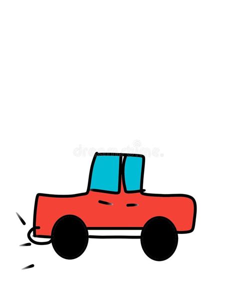 Red Car Illustration stock illustration. Illustration of digital ...