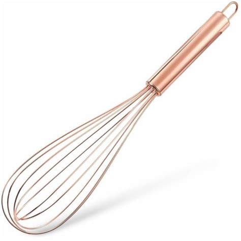 Stainless Steel Copper Coated Balloon Whisk, Rose Gold, 12 Inches, Pack - Foods Co.