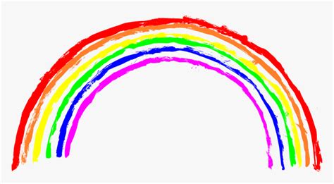 Rainbow Crayon Drawing Png, Transparent Png , Transparent Png Image ...