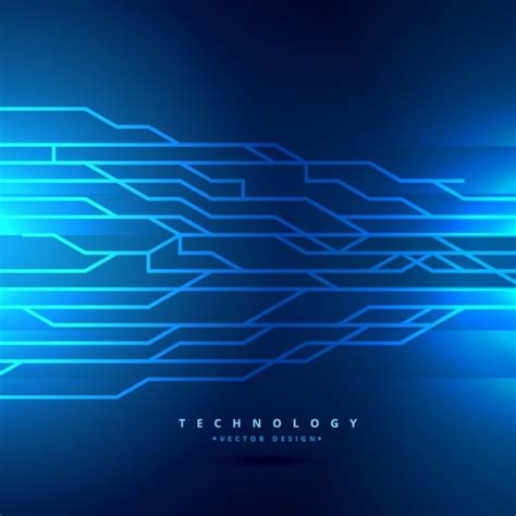 Free Vector | Blue digital technology background