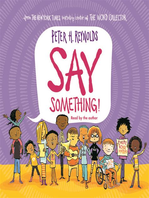 Kids - Say Something! - King County Library System - OverDrive