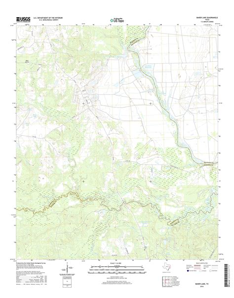 MyTopo Baker Lake, Texas USGS Quad Topo Map