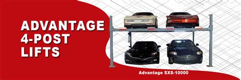 4-Post Car Lifts by Advantage Lifts - Superior Design For Work and Storage