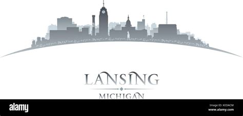 Lansing skyline michigan Stock Vector Images - Alamy