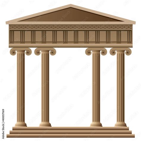 vector ancient greek architecture Stock Vector | Adobe Stock