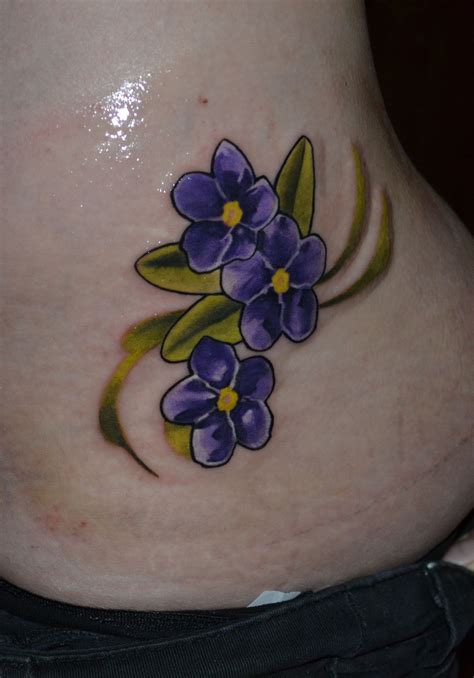 Viola Flower Tattoo