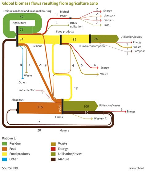 Global Agriculture Biomass Flows 2010 – Sankey Diagrams