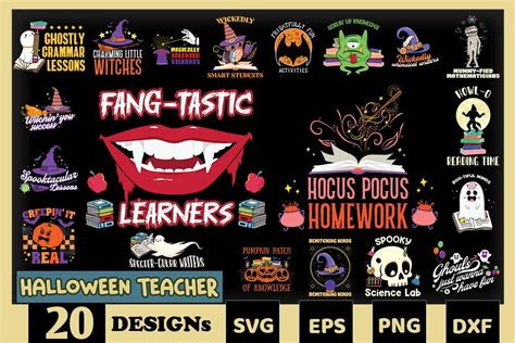 Halloween Teacher SVG Bundle Bundle · Creative Fabrica