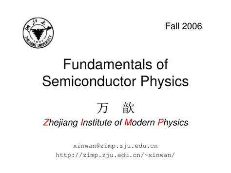 PPT - Fundamentals of Semiconductor Physics PowerPoint Presentation ...