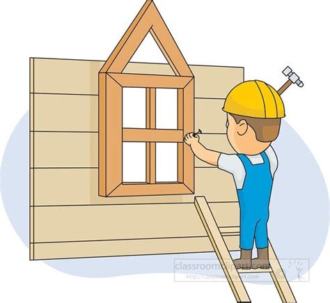 Construction Clipart-Construction Worker with Hard Hat Clipart