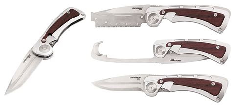 Leatherman Steens Hunting w/4" Blade, Bone Saw, Gut Hook & Dia Rod - KnifeCenter - LM830622 ...