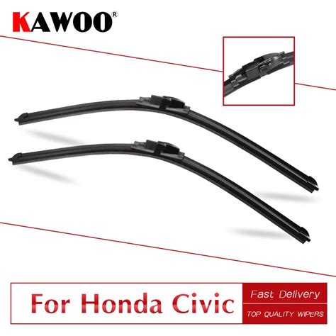 KAWOO For Honda Civic 8 9/Civic Coupe Car Soft Rubber Wipers Blades Model Year From 2005 To 2016 ...