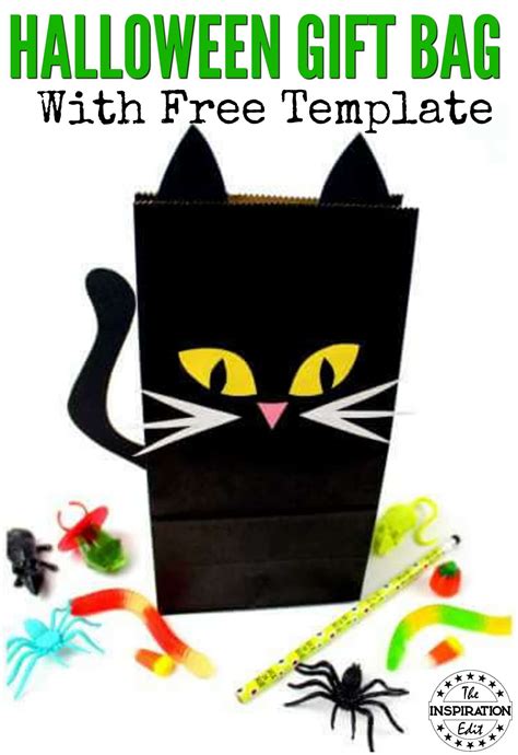 How To Make A Cat Halloween Treat Bag · The Inspiration Edit