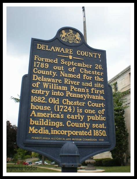 Delaware County Historical Marker