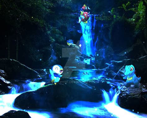 Pokemon waterfall by SteppyRF on DeviantArt