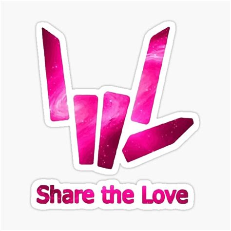 "Share The Love , Share The Love Pink Galaxy Logo , Share The Love ...