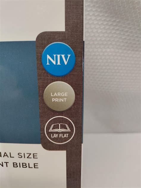 Zondervan NIV The Holy Bible (Large Print, Chocolate/Amber Leathersoft ...