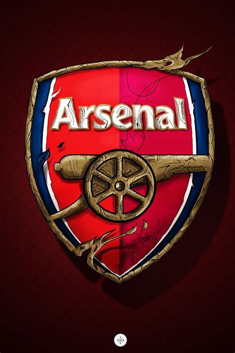 Arsenal Logo on Pantone Canvas Gallery