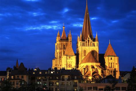 Lausanne cathedral at night | Lausanne, Cathedral, Best of switzerland