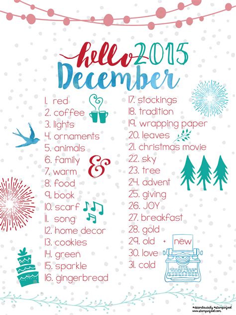 Documenting December Daily 2015 prompts at StampinFool.com Christmas Journal, Christmas Planner ...