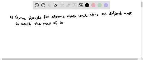 SOLVED:Define the a m u. What is one amu equivalent to in grams?