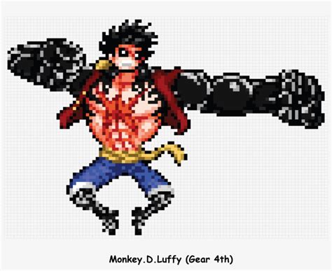 Pixelated Luffy Gear 2 - 3508x2480 PNG Download - PNGkit