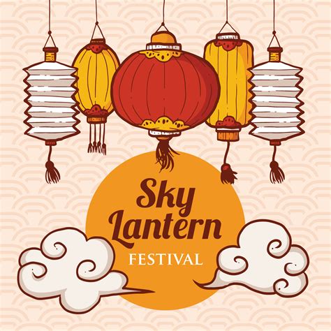 Sky Lantern Festival Illustration | Lantern illustration, Lantern ...