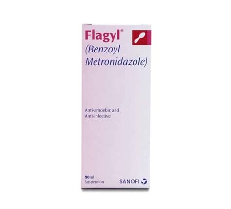 Flagyl 200mg/5ml Suspension 90 ml - Uses, Formula, Side Effects