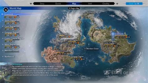 All World Map regions in Final Fantasy 7 Rebirth - Charlie INTEL