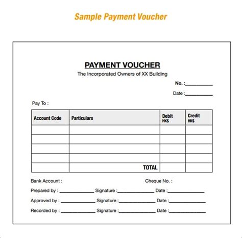 7 Free Payment Voucher Templates - Excel PDF Formats