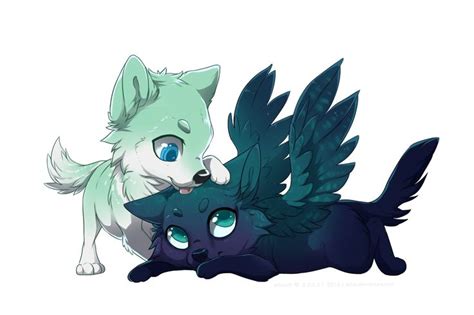 chibi_com_scentia by azzai on deviantART | Cute wolf drawings, Cute animal drawings, Furry art