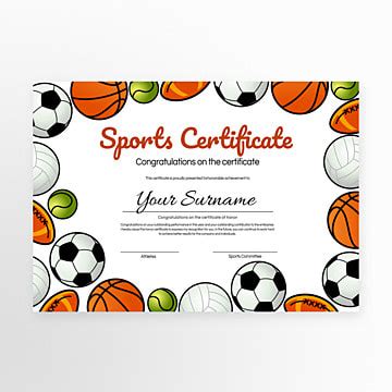 Sports Certificate Border