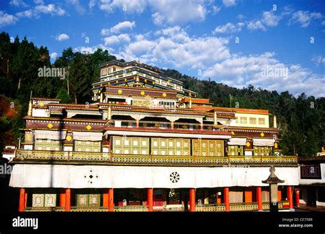 Buddhist Rumtek Monastery Sikkim India Stock Photo - Alamy