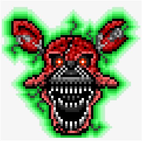 Foxy Fnaf - Nightmare Foxy Pixel Art Transparent PNG - 1200x1200 - Free Download on NicePNG