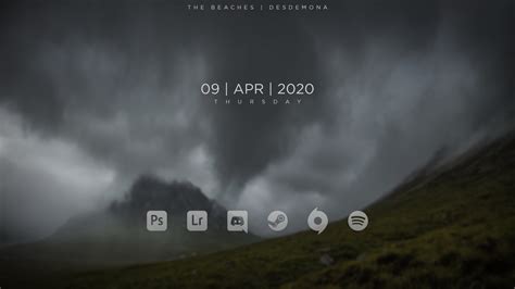 Minimalist rainmeter skins - humanhor