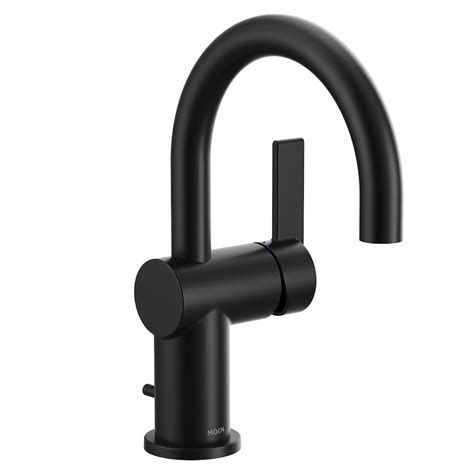 MOEN Cia Single Handle 4-inch Centerset/Single Hole Bathroom Sink Faucet/Tap with Deckplat ...