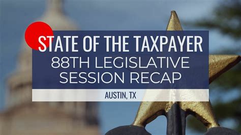 State of the Taxpayer: 88th Legislative Session Recap (Austin, TX)