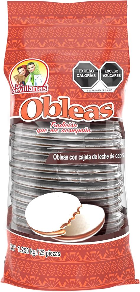 Obleas con cajeta Las Sevillanas 25 pzs : Amazon.com.mx: Alimentos y Bebidas