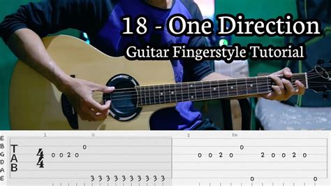 18 - One Direction | Guitar Fingerstyle Tutorial | TAB + CHORD - YouTube