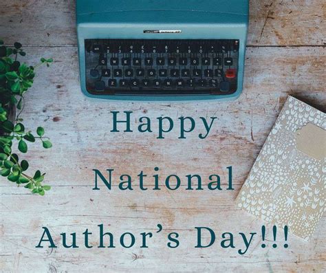 National Author Day - November 1