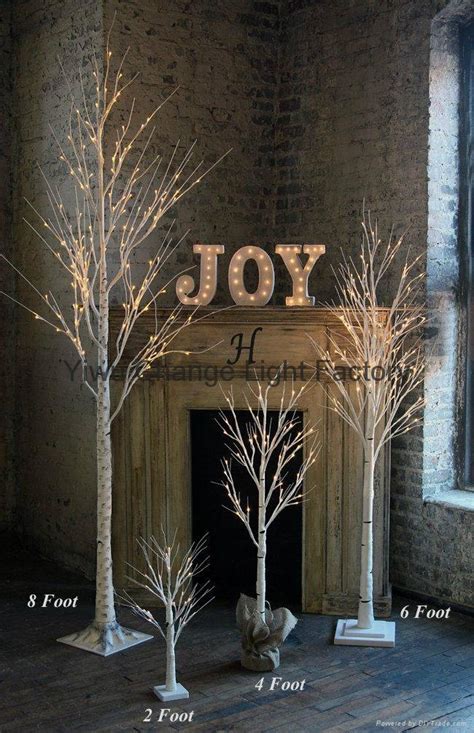 LED Christmas tree Snow White birch tree lights on a dying tree - CL ...