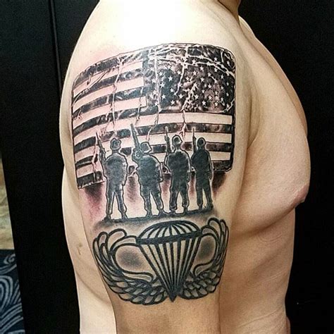 US Paratrooper Tattoo - Veteran Ink