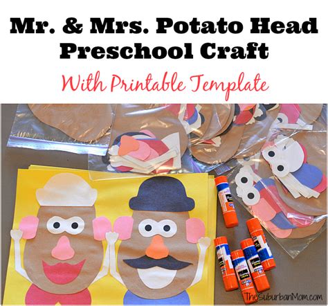 Mr And Mrs Potato Head Craft For A Toy Story Party