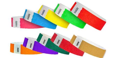 3/4 Wristbands Multi Colors Solids