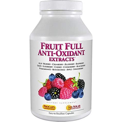 Andrew Lessman Fruit Full Anti-Oxidant Extracts 30 Capsules - 14 Natural Fruit and Berry ...