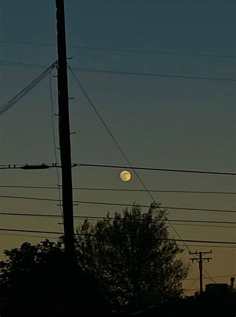 moon aesthetic 🌕 | Sky, Moon, Utility pole