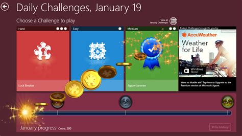 Play Daily Challenges in Microsoft Jigsaw to gain Coins, Medals, and Gold! Daily Challenges ...