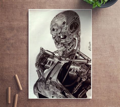 Robot ( Pencil Drawing) on Behance